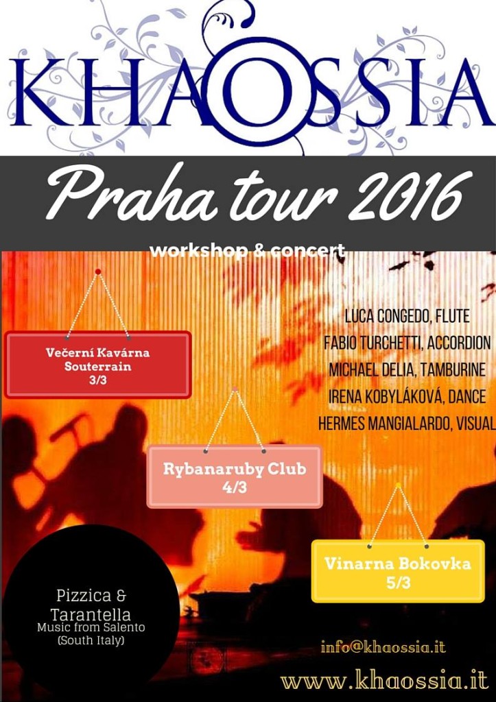 Khaossia Ethno Ensemble Salentina - Praha Tour 2016